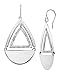 Silpada 'Good Shape' Cut-Out Hinged Drop Earrings in Sterling Silver