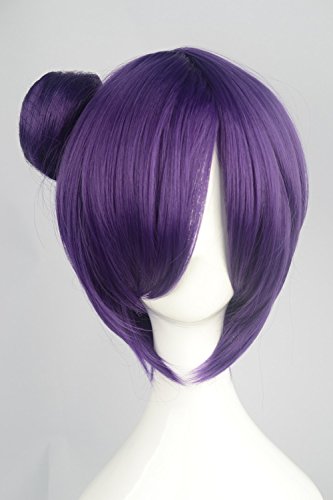 Sunny-business New Anime Short Dark Purple Naruto Konan of Cosplay Wig