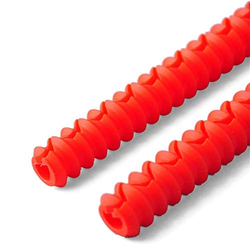 Silicone Threaded Heat Resistant Oven Rack Edge Protector Guard Cover Oven Anti-Hot Bar Random Color(red)