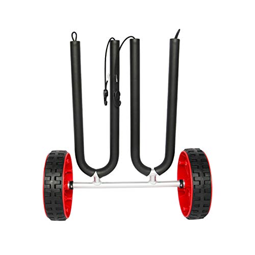 Onefeng Sports Carries 2 SUPs Surfboard Cart Dolly Boat Carrier Cart Trolley Float Mat, Jon Boat - Thumbnail 6