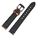 WOCCI 18mm 20mm 22mm 24mm Watch Band,Premium Saddle Style Vintage Leather Watch Strap