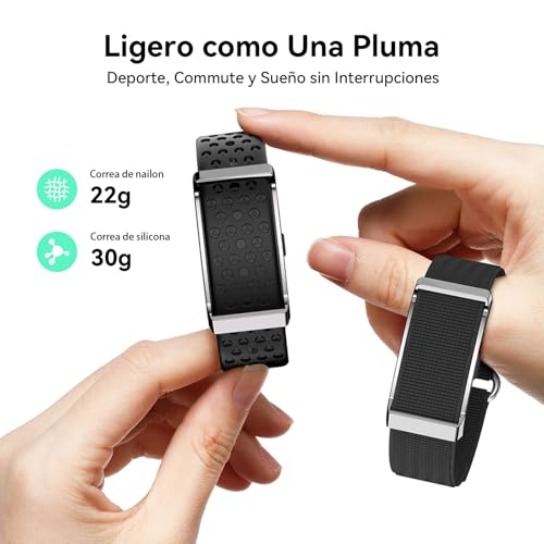 iSo Tech Smart Bracelet Without Screen, Smartwatch Fitness Tracker Woman Man with AI Analysis, Monitoring 24/7 Activity, Sleep & Heart Rate, Multisport Mode, Battery 35 Days IP68