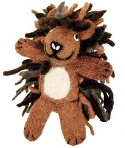 Wild Woolie Porcupine Hand Felted Finger Puppet Ornament - Fair Trade from Nepal