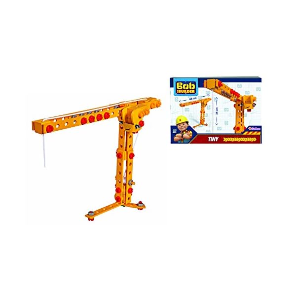 Eichhorn 109325100 - Bob der Baumeister - Constructor Kran Winzi / Tiny, 114 teilig, FSC 100%, Made in Germany, ab 4…