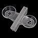uxcell a15080400ux0072 Plastic Fish Tank Glass Suction Cup Divider Sheet Holder 5Pcs White