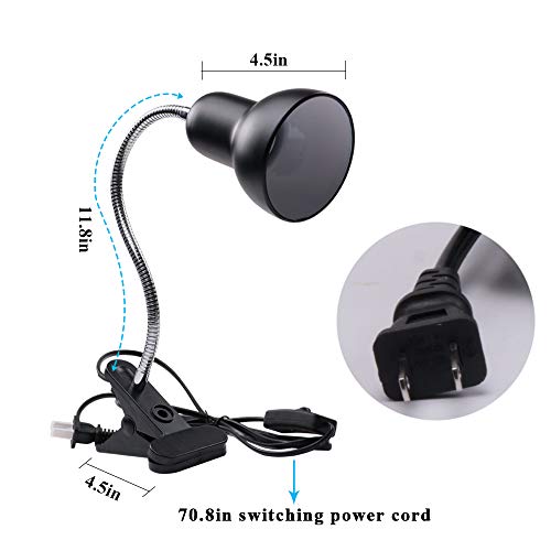 Desk lamp,360° Rotation Clip on Lamp Portable Book Reading Light,Clamp