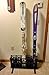 StoreYourBoard Ski Storage Rack, Freestanding 5 Pair Skis Floor Rack, Standard Skis
