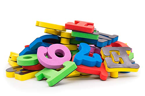YANSION Magnetic Letters and Numbers for Kids Classroom Gift Set Refrigerator Magnet Educational Alphabet Toy Preschool Learning, Spelling Counting Games, Math Skills for Toddler(41pcs)