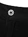 uxcell Men Casual Slim Fit Punk Gothic Pockets Patch Buckle Zipper Pants Trousers Black 30