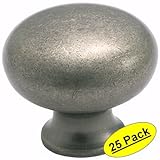Amerock BP771-WN Traditional Classic Legacy Weathered Nickel Cabinet Hardware Knob - 1-1/4