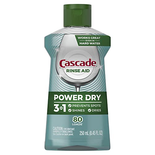 Cascade Platinum Dishwasher Rinse Aid, 8.45 fl oz (Packaging May Vary