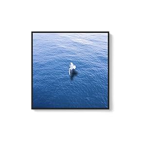 Framed Canvas Home Artwork Decoration Night Canvas Wall Art for Living Room, Bedroom - 16x16 inches