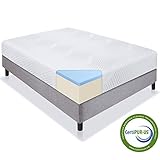 Best Choice Products 10in Full Size Dual Layered Gel Memory Foam Mattress with CertiPUR-US Certified Foam