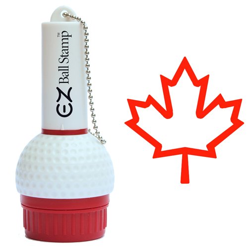 EZBallStamp Golf Ball Stamp Marker (Red Maple Leaf), Gift Sets Amazon