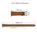 Apple Watch Series 3 Band, iBazal 38mm [Dual Loop] Leather Band Genuine Leather Replacement Band for Apple Watch Series 3 & Series 2 & Series 1 - Black 38mm