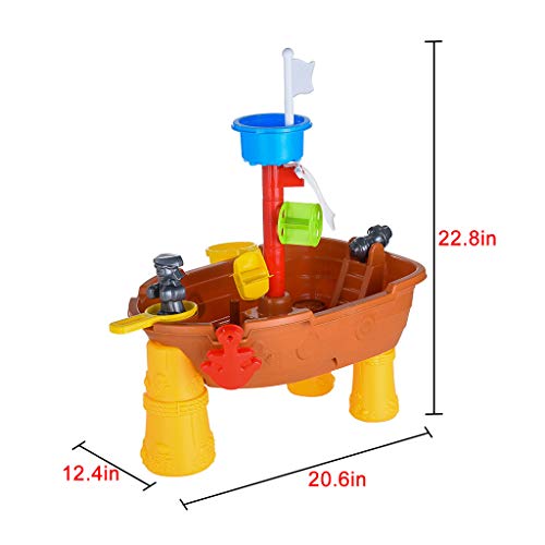 image for ASfairy Kids Sand and Water Table - Toddler Summer Splash Water Table 