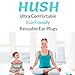 Hush Ear Plugs for Sleeping - (2 Pair) Reusable Earplugs for Noise Reduction