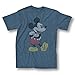 Mickey Mouse Arms Crossed T-shirt (Large, Heather Navy)