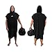 BPS Surf Poncho Changing Robe - One Size Fits All - Charcoal Black