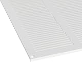 EUROPLAST 300x300mm White Metal Air Vent Grille With Insect Mesh view 6