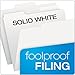Pendaflex Two-Tone Color File Folders, Letter Size, White, 1/3 Cut, 100 per box (152 1/3 WHI)