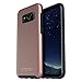 OTTERBOX Symmetry Series for Samsung Galaxy S8+ - Frustration FRĒe Packaging - Pink Gold (Black/Pink Gold Graphic)