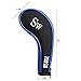 10L0L Golf Head Covers, Neoprene Zippered Golf Club Head Iron Covers - Set of 10 (Black and Dark Blue)