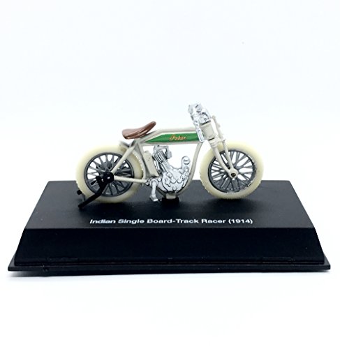1914 Indian Single Board-Track Racer Motorcycle - 2018 NewRay Toys 1:32 Scale (3 Inch) Vehicle & Custom Display Base