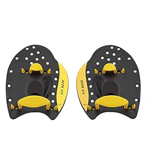 Ationgle Swim Training Paddles – Hand Paddles Power Paddles Swimming Training Aid with Adjustable Strap for Men Women…