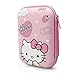 Dolopow Earbud Case Headphone Organizer Hard Shockproof Earphone Case Storage Bag for Airpods Earbuds Earphone Headset USB Cable Charger Bluetooth Wired Headset and Something You Like - Hello Kitty