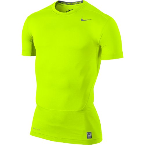 Nike Mens Dri-fit Core Compression Top T-Shirt 449792 Yellow Size XXL