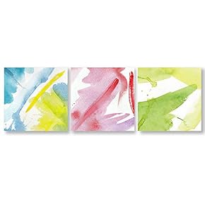 Abstract Color Home Artwork for Living Room Bedroom x3 Panels