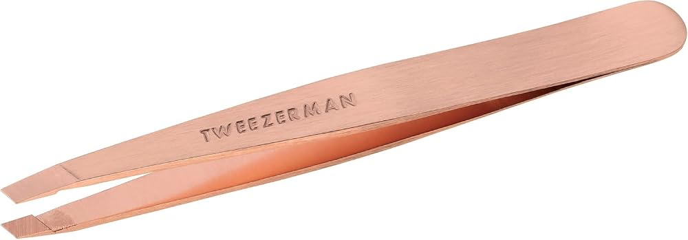 Tweezerman Slant Tweezer – Tweezerman Tweezers for Eyebrows Rose Gold