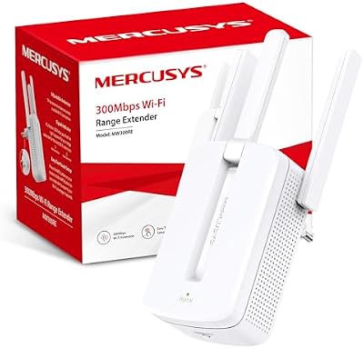 MW300RE-Repetidor WiFi 4, Doble Banda, Antenas externas, Compacto