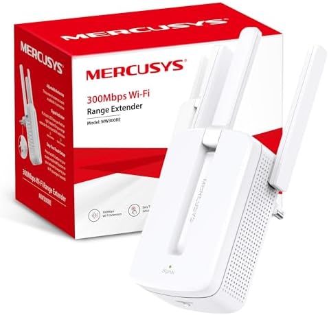 MW300RE-Repetidor WiFi 4, Doble Banda, Antenas externas, Compacto