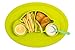 Qshare Toddler Plates, Portable Baby Plates for Toddlers, BPA-Free FDA Approved Strong Suction Plates for Toddlers, Dishwasher and Microwave Safe Silicone Placemat 11x8x1''