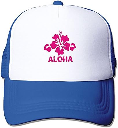 Jidfnjg Aloha Flower Hawaiian Nethat Boy and Girl Baseball Truck Driver's Cap.
