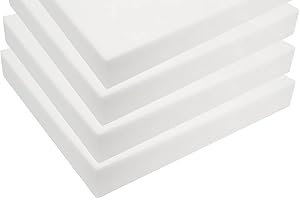 FoamTouch 4-Pack Upholstery Foam Cushion High Density 2" Height x 18" Width x 18" Length Made in USA
