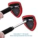 AutoEC Windshield Cleaning Tool, Car Cleaner Tool with Inside Extendable Handle, Window Cleaner Brush Kit Auto Glass Wiper for Windshield with 2 Microfiber Towel Pads Home Windows, Trucks, SUV & RV