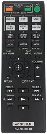 Fine remoteRM-ADU078 Remote Control for Sony DVD Home Theater System HCD-DZ610 DAV-DZ170 DAV-DZ171 DAV-DZ175 RM-ADU079 DAV-TZ210 DAV-TZ510 DAV-TZ710 HBD-DZ170 HBD-DZ171 HBD-DZ175