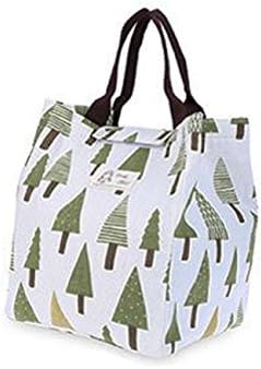 YYSHOW Insulated Cool Bag Cute Canvas Lunch Bags For Women, Kids, Girls (Tree)