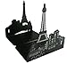 Winterworm One Pair Vintage Fashion European Architecture Style Thickening Iron Library School Office Home Study Metal Bookends Book End (Paris Eiffel Tower)