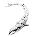 Goth Punk Novelty Stainless Steel Shark Design Bracelet Unisex Wristband Gift