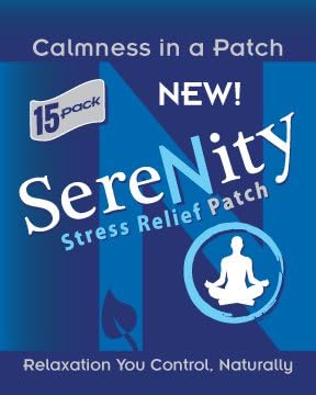 Ntrinsiq Works Serenity - Stress Relief Patch - Soothing, Calming & Relaxing - Made with Hops, Passion Flower & Valerian Root (30 Pack)