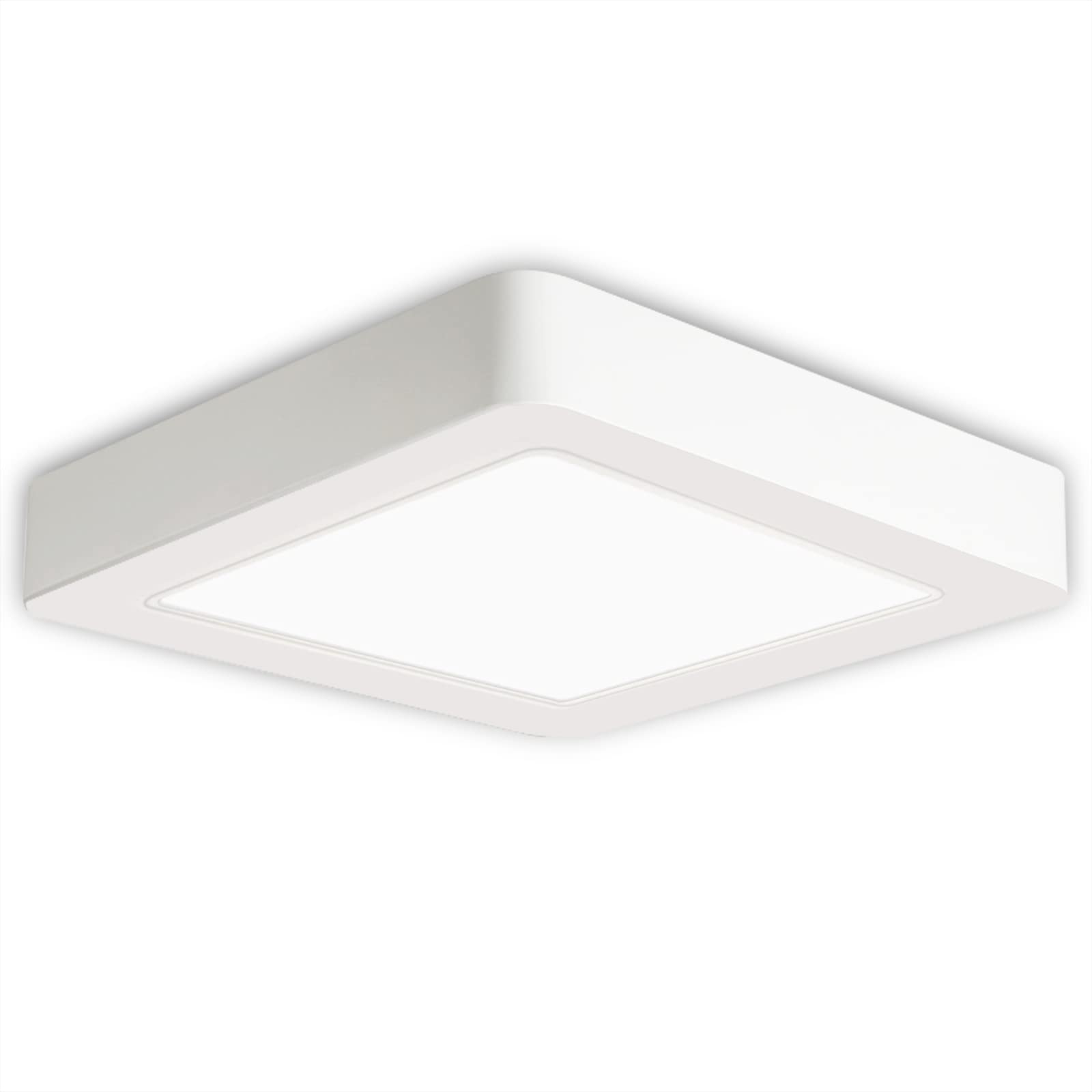 EXTRASTAR Ceiling Lights 18W, 1800LM Modern Square Led Ceiling Light, 115W Equivalent, Ø170 mm Ceiling Light Fixture for Kitchen, Bedroom, Living Room, Hallway - Daylight White 6500K