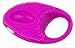 IntiMate Silicone Pleasure Ring - Vibrating Cock Ring - Waterproof USB Rechargeable Penis Ring Vibrator - Sex Toy for Couples - 1 Year Warranty -For Him and Her - Medical Grade Silicone (Purple)
