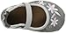 Robeez Girls' Mary Jane Soft Soles, Cool Water Grey 12-18 Months M US Infant