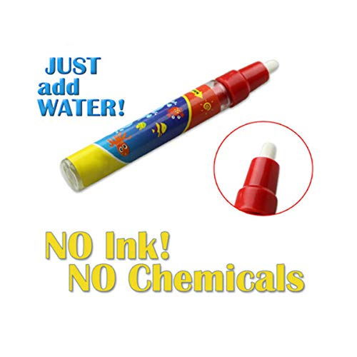 Aqua doodle Pens, Replacement Water Pens Replacement Water Markers Accessories for Toddler Aqua Doodle Water Drawing Mat (6 Pieces)
