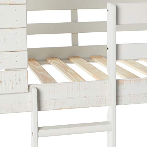 Donco Kids 1370TTLG Deer Blind Bunk Loft Bed, Twin/Twin, Light Grey