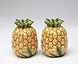 CG Identical Pair of Pineapple Salt and Pepper Shakers, Yellow